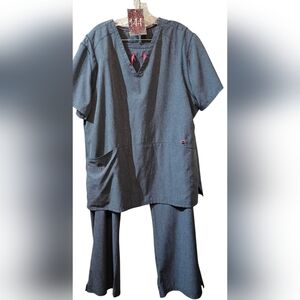 # 144 G. U.  Blue Jean Scrub Set Sz. Xxl